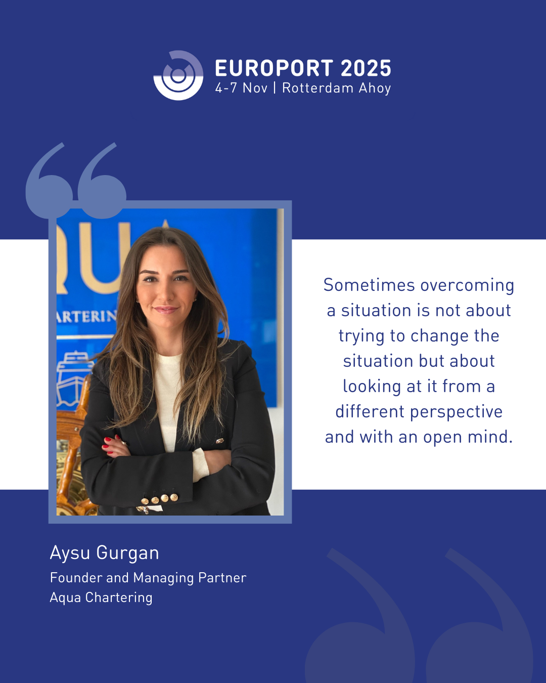 Europort Industry Leader - Aysu Gurgan Europort Industry Leader - Aysu Gurgan